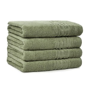 Set 4 prosoape medii 50x90cm, din 100% bumbac pakistanez, Verde Olive Set 4 prosoape medii 50x90cm, din 100% bumbac pakistanez, Verde Olive