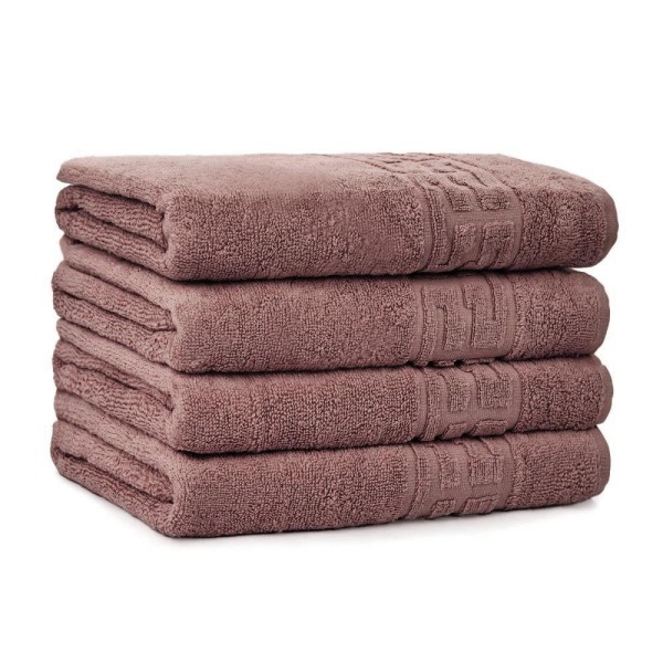 Set 4 prosoape mari 70x130cm, din 100% bumbac pakistanez, Mov Prafuit [1]