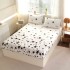 Cearsaf cu Elastic Cocolino 180x200cm si 2 fete de perna 50x70cm, Alb, stelute [15]