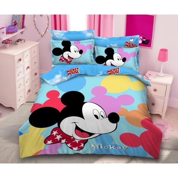 Lenjerie pat dublu,  FINET, 6 piese, IDENTICA CU POZA, Desene Animate [1]