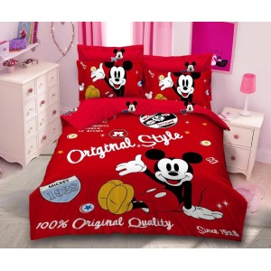 Lenjerie pat dublu,  FINET, 6 piese, IDENTICA CU POZA, Desene Animate