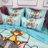 Lenjerie pat dublu, FINET, 6 piese, IDENTICA CU POZA, Bleu, Tom si Jerry [7]
