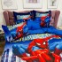 Lenjerie pat dublu, FINET, 6 piese, IDENTICA CU POZA, Albastru, SpiderMan [5]