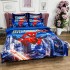 Lenjerie pat dublu, FINET, 6 piese, IDENTICA CU POZA, Albastru, SpiderMan [3]