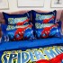 Lenjerie pat dublu, FINET, 6 piese, IDENTICA CU POZA, Albastru, SpiderMan [4]