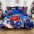 Lenjerie pat dublu, FINET, 6 piese, IDENTICA CU POZA, Albastru, SpiderMan [7]