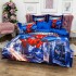 Lenjerie pat dublu, FINET, 6 piese, IDENTICA CU POZA, Albastru, SpiderMan [8]