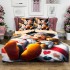 Lenjerie pat dublu (140x200cm, 160x200cm, 180x200cm), FINET, 6 piese, IDENTICA CU POZA, Gri, Bej, Mickey Mouse [2]