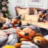 Lenjerie pat dublu (140x200cm, 160x200cm, 180x200cm), FINET, 6 piese, IDENTICA CU POZA, Gri, Bej, Mickey Mouse [6]