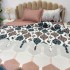 Lenjerie pat dublu (140x200cm, 160x200cm, 180x200cm), Finet Soft, cearsaf clasic, 4 piese, Turquoise, model elegant [3]