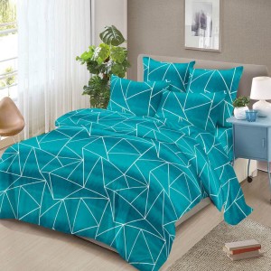 Lenjerie pat dublu, 4 piese, microfibra, Pucioasa Lenjerie pat dublu, 4 piese, microfibra, Pucioasa