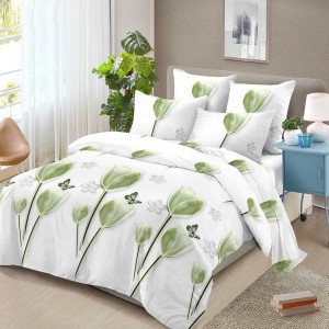 Lenjerie pat dublu, 4 piese, microfibra, Pucioasa Lenjerie pat dublu, 4 piese, microfibra, Pucioasa