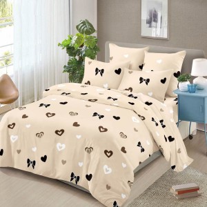 Lenjerie pat dublu, 4 piese, microfibra, Pucioasa Lenjerie pat dublu, 4 piese, microfibra, Pucioasa