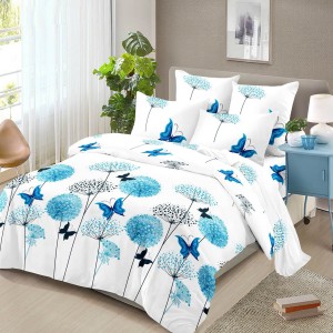 Lenjerie pat dublu, 4 piese, microfibra, Pucioasa Lenjerie pat dublu, 4 piese, microfibra, Pucioasa