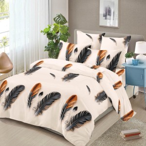 Lenjerie pat dublu, 4 piese, microfibra, Pucioasa Lenjerie pat dublu, 4 piese, microfibra, Pucioasa