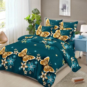 Lenjerie pat dublu, 4 piese, microfibra, Pucioasa Lenjerie pat dublu, 4 piese, microfibra, Pucioasa