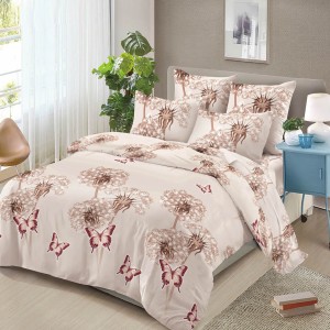 Lenjerie pat dublu, 4 piese, microfibra, Pucioasa Lenjerie pat dublu, 4 piese, microfibra, Pucioasa