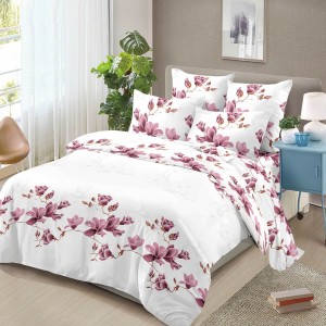 Lenjerie pat dublu, 4 piese, microfibra, Pucioasa Lenjerie pat dublu, 4 piese, microfibra, Pucioasa