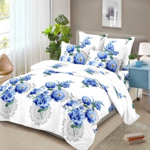 Lenjerie pat dublu, 4 piese, microfibra, Pucioasa Lenjerie pat dublu, 4 piese, microfibra, Pucioasa