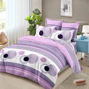 Lenjerie pat dublu, 4 piese, microfibra, Pucioasa Lenjerie pat dublu, 4 piese, microfibra, Pucioasa