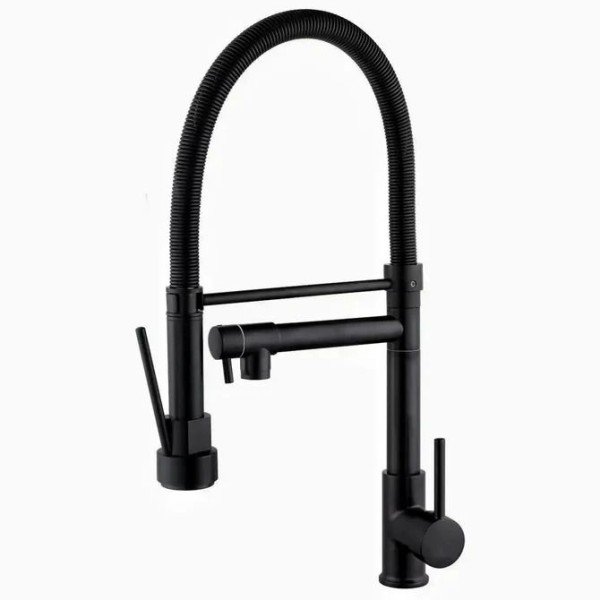 Baterie Bucătărie Negru Mat – Monocomandă Design Modern, VST70 [1]