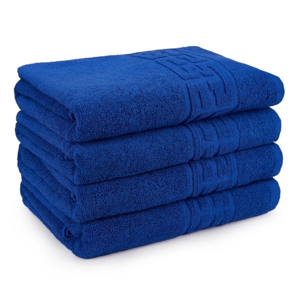 Set 4 prosoape medii 50x90cm, din 100% bumbac pakistanez, Albastru [1]