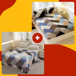 SET Cocolino cu Elastic, 4 piese, Alb, Bleu, Bej, forme geometrice SET Cocolino cu Elastic, 4 piese, Alb, Bleu, Bej, forme geometrice