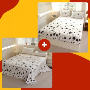 SET Cocolino cu Elastic, 4 piese, Alb, stelute SET Cocolino cu Elastic, 4 piese, Alb, stelute