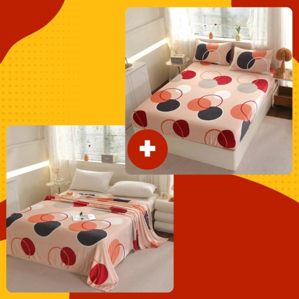 SET Cocolino cu Elastic, 4 piese, Crem, buline [1]