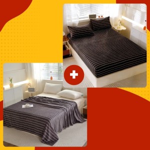 SET Cocolino cu Elastic, 4 piese, Negru, dungi SET Cocolino cu Elastic, 4 piese, Negru, dungi