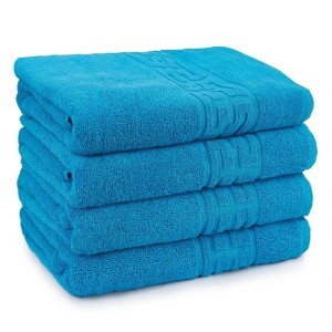 Set 4 prosoape mici 30x50cm, din 100% bumbac pakistanez, Bleu Set 4 prosoape mici 30x50cm, din 100% bumbac pakistanez, Bleu