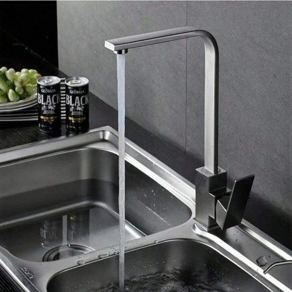 Baterie Chiuvetă Bucătărie Chrome, 34 cm, Apă Caldă și Rece,VST72 [1]
