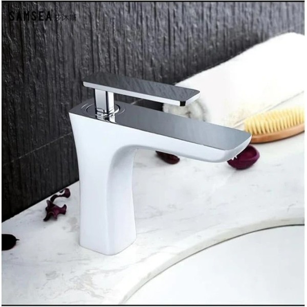 Baterie Baie cu Corp Alb, Design Simplu, 17 cm, VST35 [1]