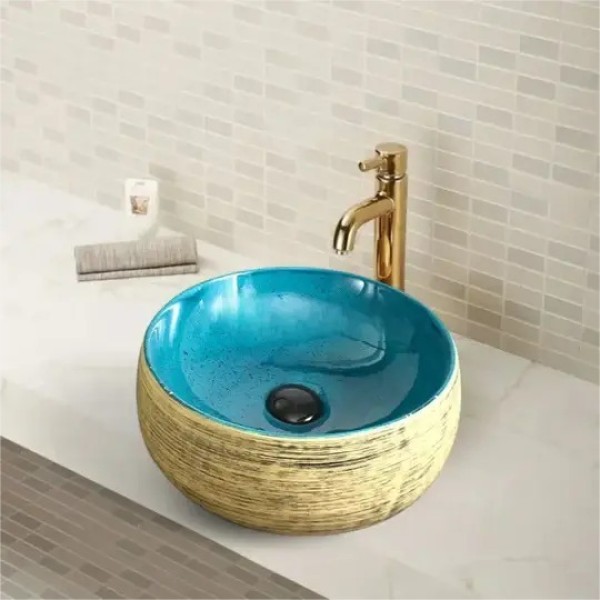 SMACK Lavoar Aplicat Luxury Line 41.5CM Golden Turquoise [1]