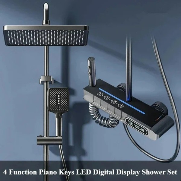 Coloană de Duș Piano Key – Afișaj Digital și LED-uri pentru O Experiență Premium [1]