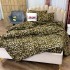 Lenjerie Pat Dublu, Bumbac Ranforce, 4 piese, Atelier Cumparamisim - Lux Suprem, Rafinament Desăvârșit, Confort Regal, Maro, animal print [9]