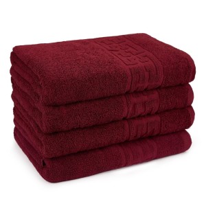 Set 4 prosoape mici 30x50cm, din 100% bumbac pakistanez, Grena Set 4 prosoape mici 30x50cm, din 100% bumbac pakistanez, Grena