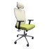 Scaun Birou Ergonomic Cu Suport Cervical Si Design Modern, Alb-Verde [4]