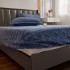Cearsaf cu Elastic Cocolino 180x200cm si 2 fete de perna 50x70cm, Gros și Pufos, Bleumarin [3]