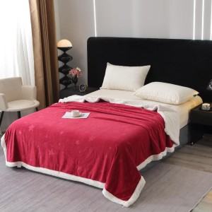Pătură Super Soft Cocolino cu Blăniță, 200x230 cm – Eleganță și Căldură cu Model Sculptat cu Ploaie de Stele, Rosu Pătură Super Soft Cocolino cu Blăniță, 200x230 cm – Eleganță și Căldură cu Model Sculptat cu Ploaie de Stele, Rosu