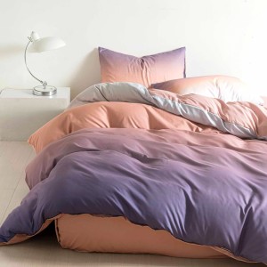 Lenjerie pat dublu cu Elastic (160x200cm si 180x200cm), bumbac satinat, degrade Lenjerie pat dublu cu Elastic (160x200cm si 180x200cm), bumbac satinat, degrade
