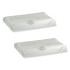 Set 2 Perne din spuma cu memorie, 40x60cm, husa tricot natur cu fermoar, Aloe Vera [3]