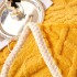 Patura Premium, 200x230cm, CoCoLiNo, Grofata, cu Model 3D Tip Tricotaj, Galben [4]