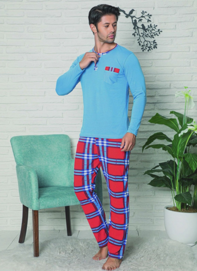 Pijama Barbati Baki Suprem 801 Albastru