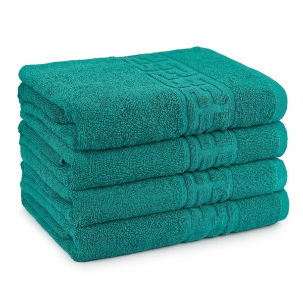 Set 4 prosoape mici 30x50cm, din 100% bumbac pakistanez, Verde [1]