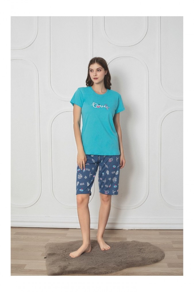 Pijama Dama Baki Capri 5016