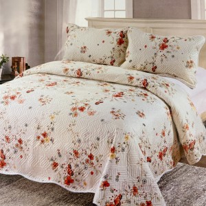 Cuvertură Pat Dublu, 3 Piese, Bumbac 100% Imprimat – Calitate Premium, cu Imprimeu Durabil, cod CSA-CV58 Cuvertură Pat Dublu, 3 Piese, Bumbac 100% Imprimat – Calitate Premium, cu Imprimeu Durabil, cod CSA-CV58