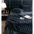 Lenjerie Luxury Pat Dublu, Jojo Home, ExtraPufoasa, din Blanita Artificiala tip Iepure, 6 piese, Antracit [10]