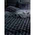 Lenjerie Luxury Pat Dublu, Jojo Home, ExtraPufoasa, din Blanita Artificiala tip Iepure, 6 piese, Antracit [9]