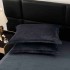 Lenjerie Luxury Pat Dublu, Jojo Home, ExtraPufoasa, din Blanita Artificiala tip Iepure, 6 piese, Antracit [7]